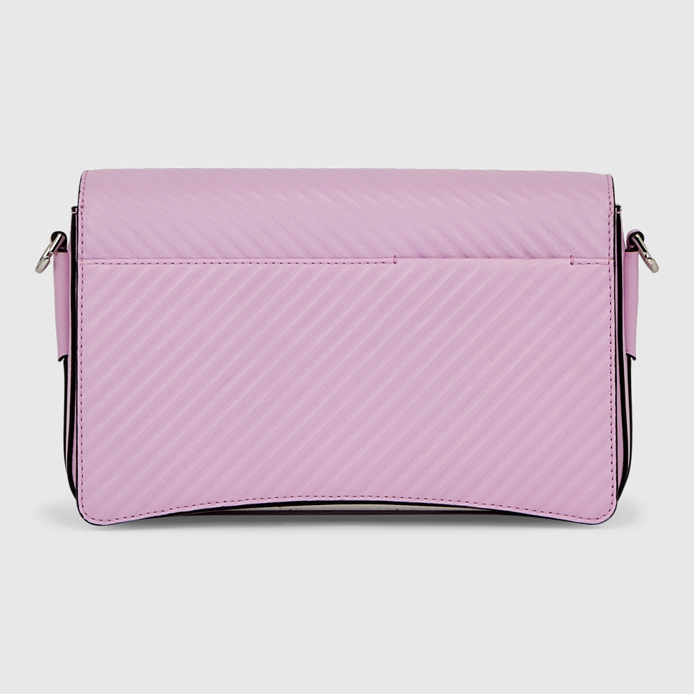 ECCO® Groove Leather Pinch Crossbody Bag - Pink - Back