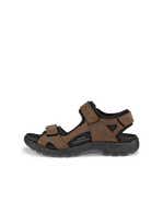 Men's ECCO® Onroads Nubuck Outdoor Sandal - Grey - Outside