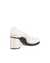 Women's ECCO® Sculpted Lx 55 Leather Block-Heeled Pump - White - Back