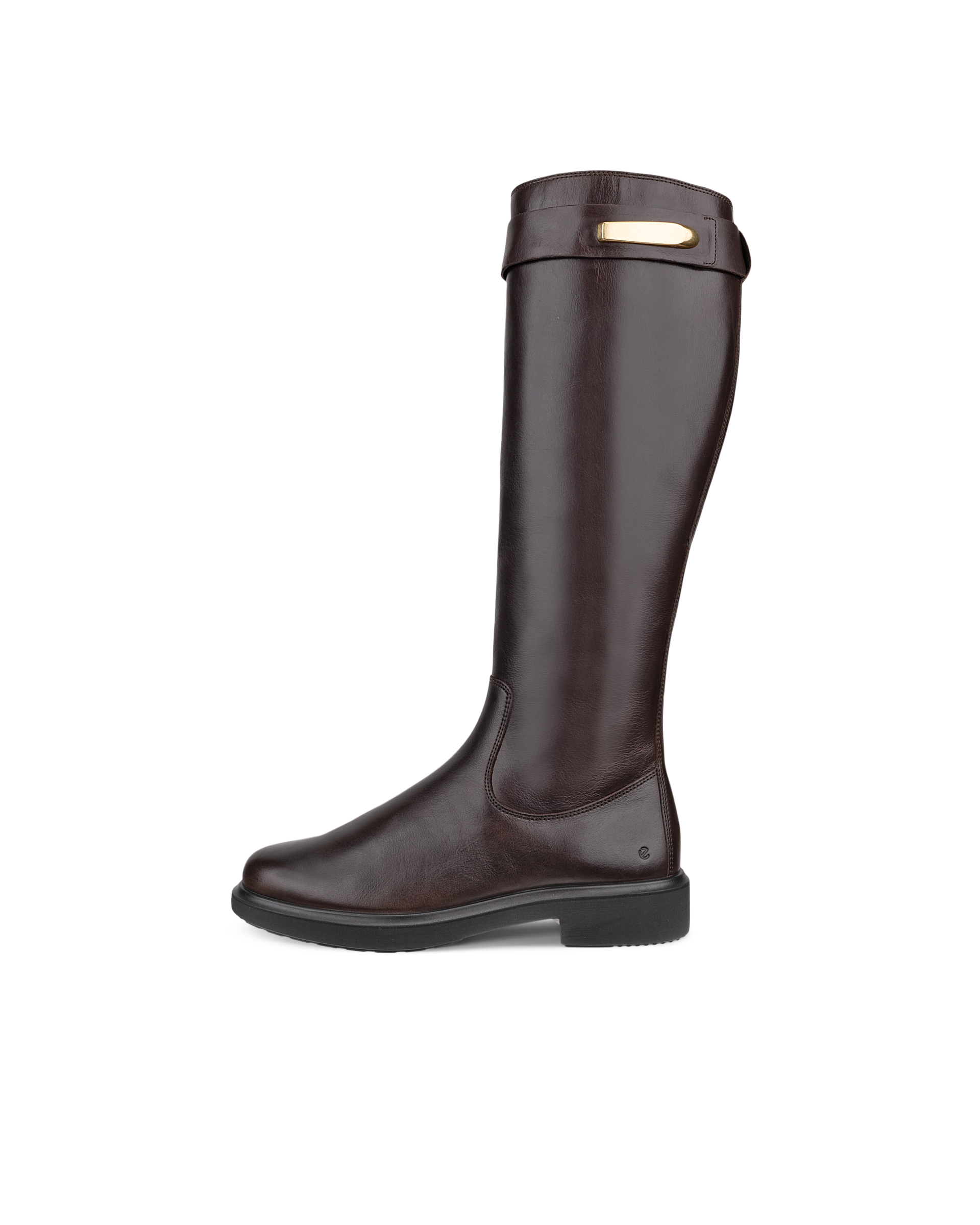 ECCO® Metropole Amsterdam bottes hautes en cuir pour femme - Brun - Outside