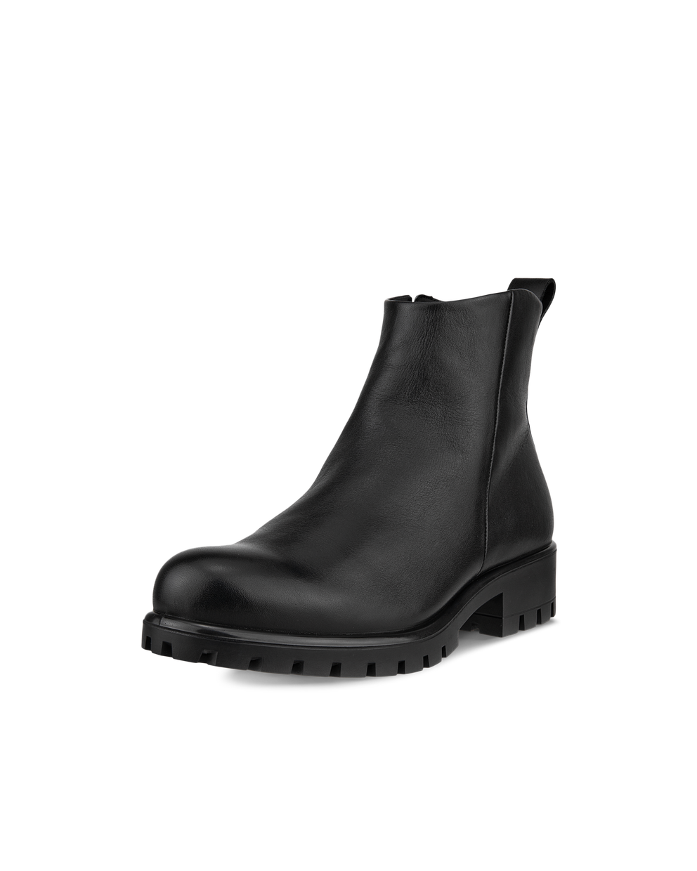 Women's ECCO® Modtray Leather Ankle Boot - Black - Main