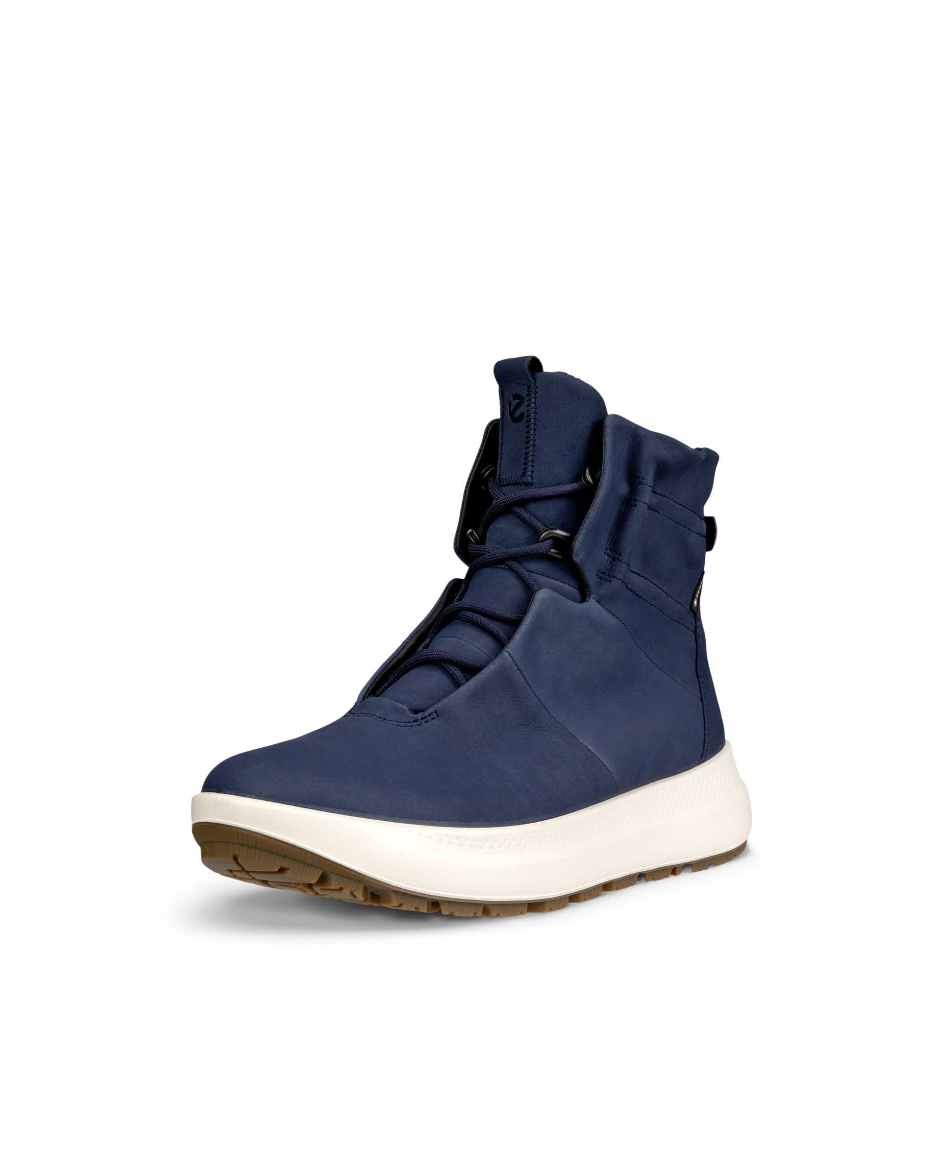 Botas de montaña de caña media de nobuk Gore-Tex ECCO® Solice para mujer - Azul - Main
