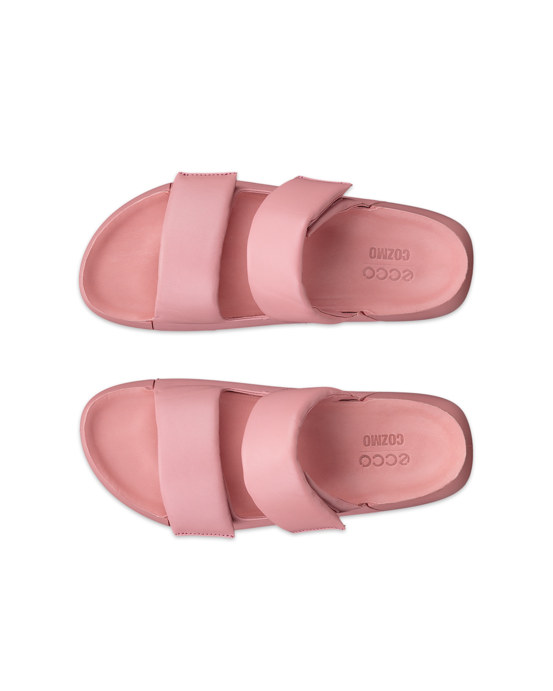 ECCO COZMO PLATFORM 2-STRAP WOMEN'S SANDAL - Pink - Top left pair