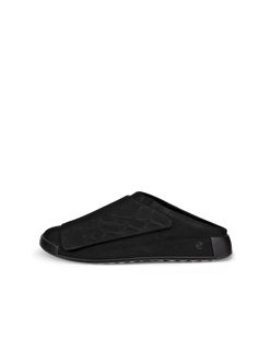 Men's ECCO® Cozmo Leather Mule Sandal - Black - Outside