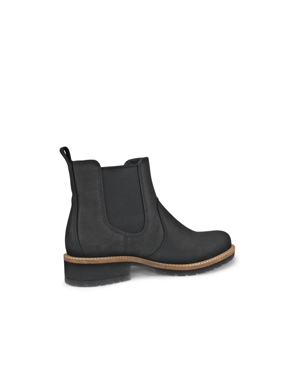 Women's ECCO® Elaina Nubuck Chelsea Boot - Black - Back