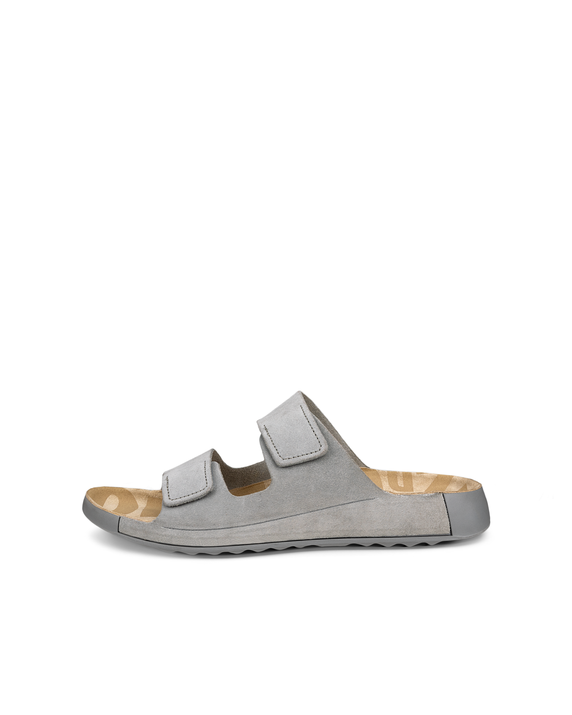 ECCO Cozmo Men's Slide Sandal - Grey - Outside