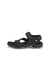 Men's ECCO® Offroad Nubuck Hiking Sandal - Black - Outside