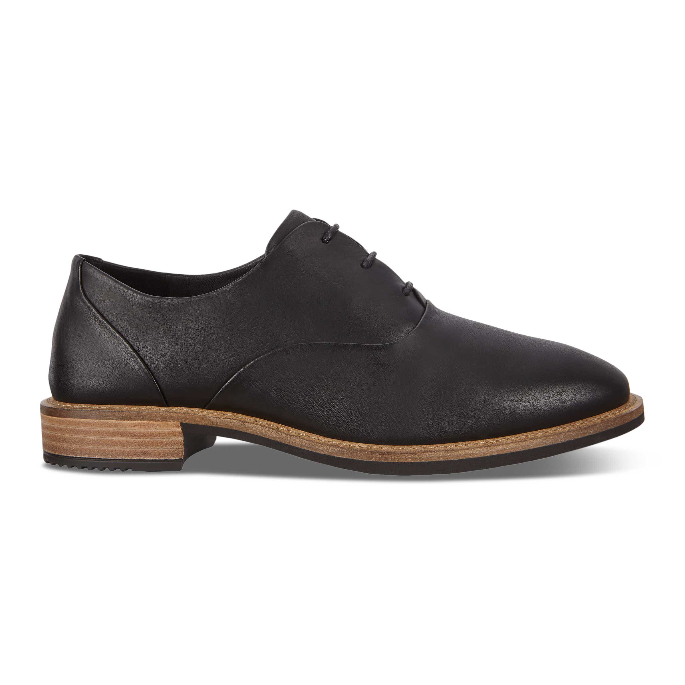 ECCO Sartorelle Tailored 25 ウィメンズ レザーダービーシューズ - ブラック - Outside