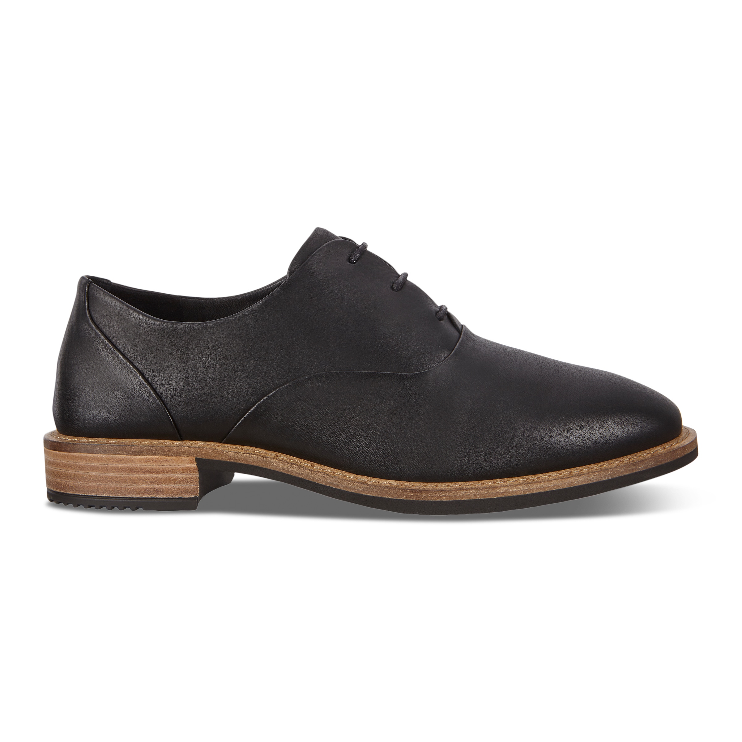 ECCO Sartorelle Tailored 25 ウィメンズ レザーダービーシューズ - ブラック - Outside