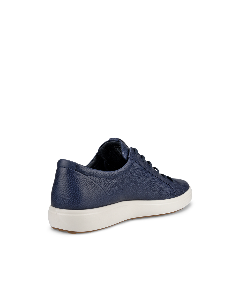 Men's ECCO® Soft 7 Leather Sneaker - Blue - Back