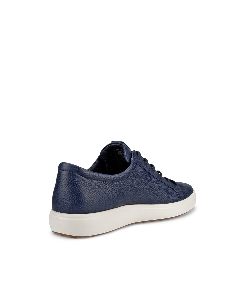 Men's ECCO® Soft 7 Leather Sneaker - Blue - Back