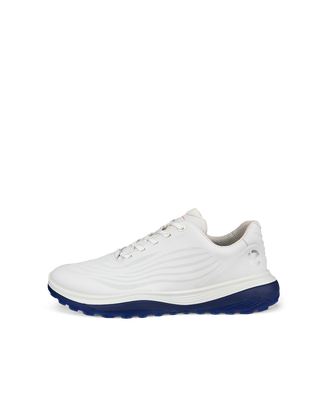 Men's ECCO® Golf LT1 Leather Waterproof Shoe - White - Outside