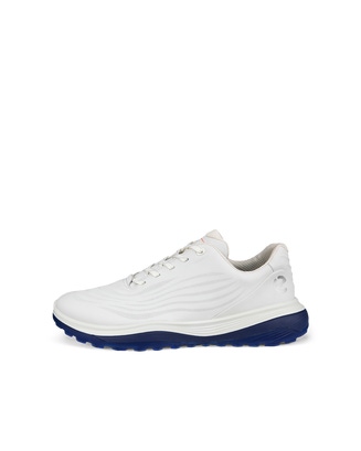 ECCO Golf LT1 メンズ レザーウォータープルーフゴルフシューズ - White - Outside