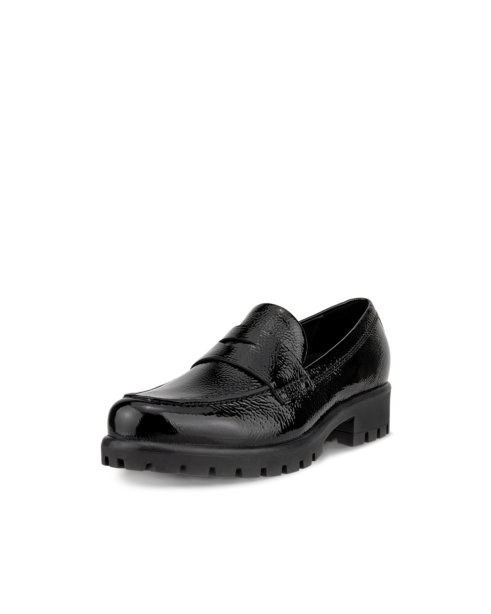 ECCO Modtray ウィメンズ レザーローファー - 黒 - Main