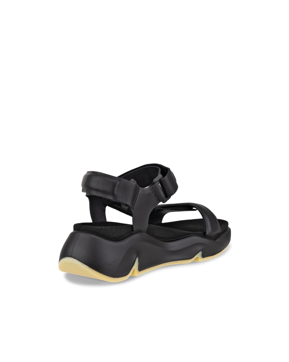 ECCO® Chunky Sandal nahast sandaalid naistele - Must - Back