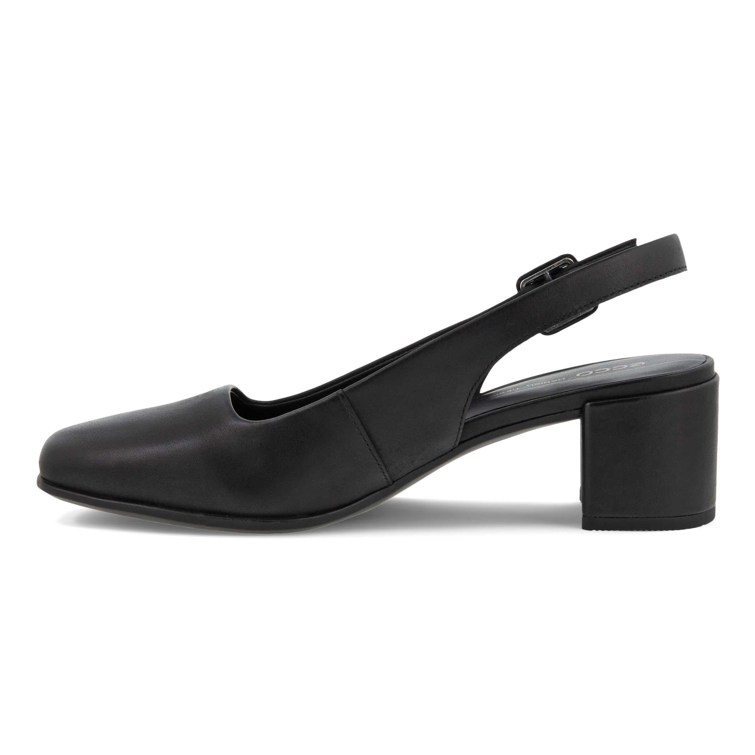 Zapatos de tacón alto de piel con tira ECCO® Shape 35 Squared para mujer - Negro - Inside