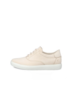 Women's ECCO® Classic Nubuck Sneaker - Beige - Outside