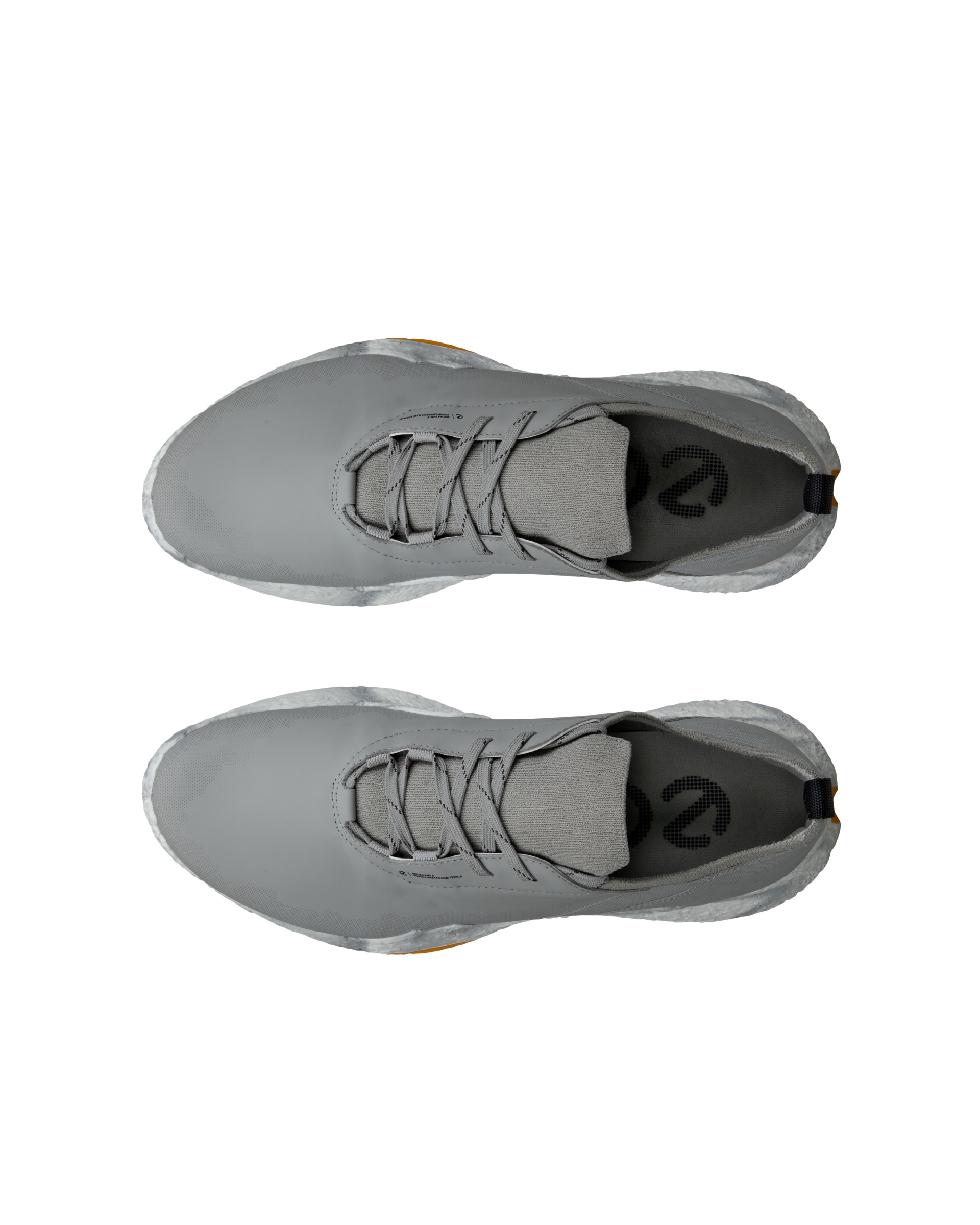 Chaussure de golf imperméable en cuir ECCO® Golf BIOM H5 pour hommes - Gris - Top left pair