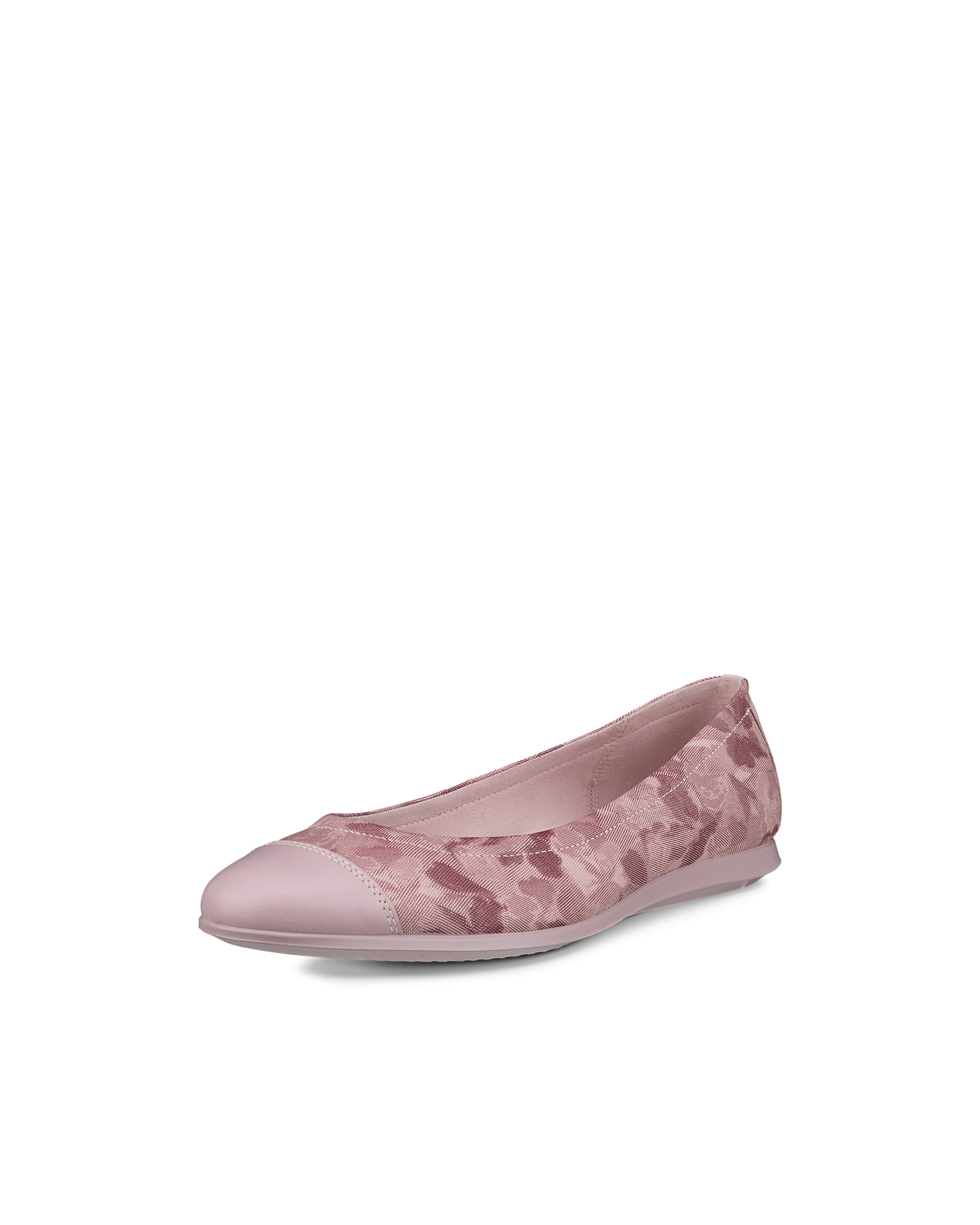 Women's ECCO® Touch 2.0 Leather Ballerina - Pink - Main