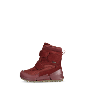 Botines de invierno de ante Gore-Tex ECCO® Biom K2 para niño/a - Rojo - Outside