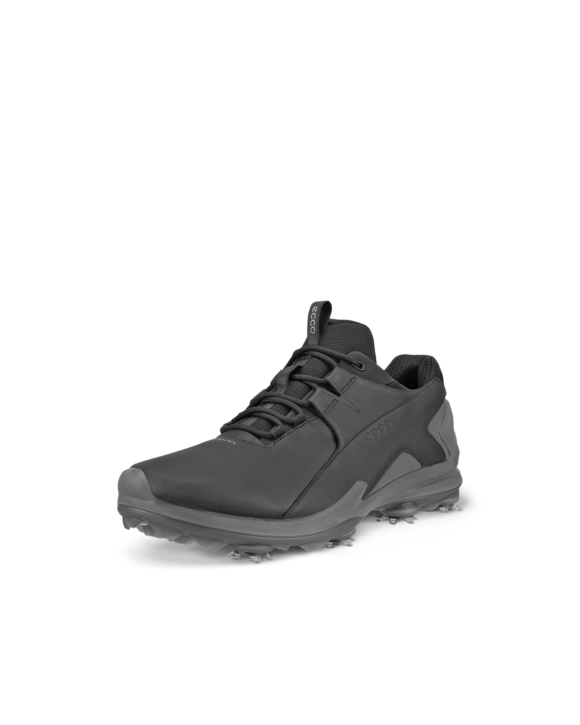 ECCO® Golf Biom Tour chaussure de golf crantée imperméable en cuir pour homme - Noir - Main