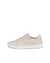 Women's ECCO® Street Tray Leather Sneaker - Beige - Outside