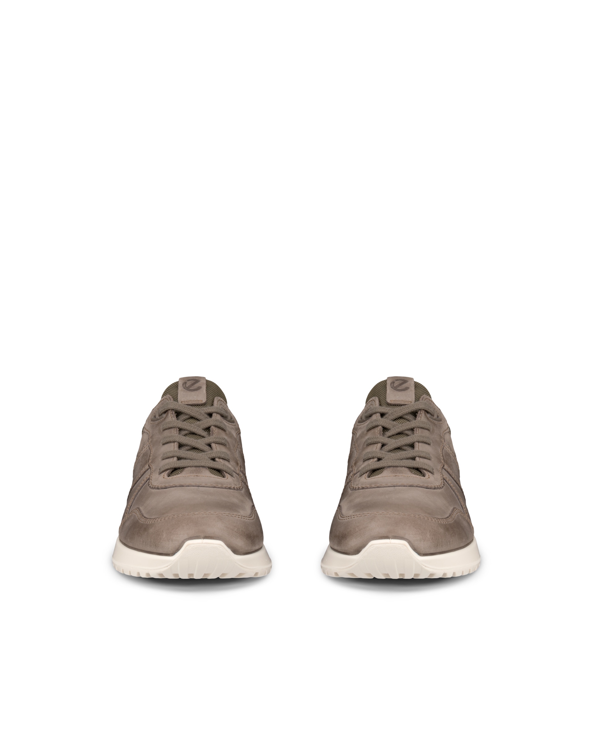 Men's ECCO® Astir Lite Leather Sneaker - Grey - Front pair