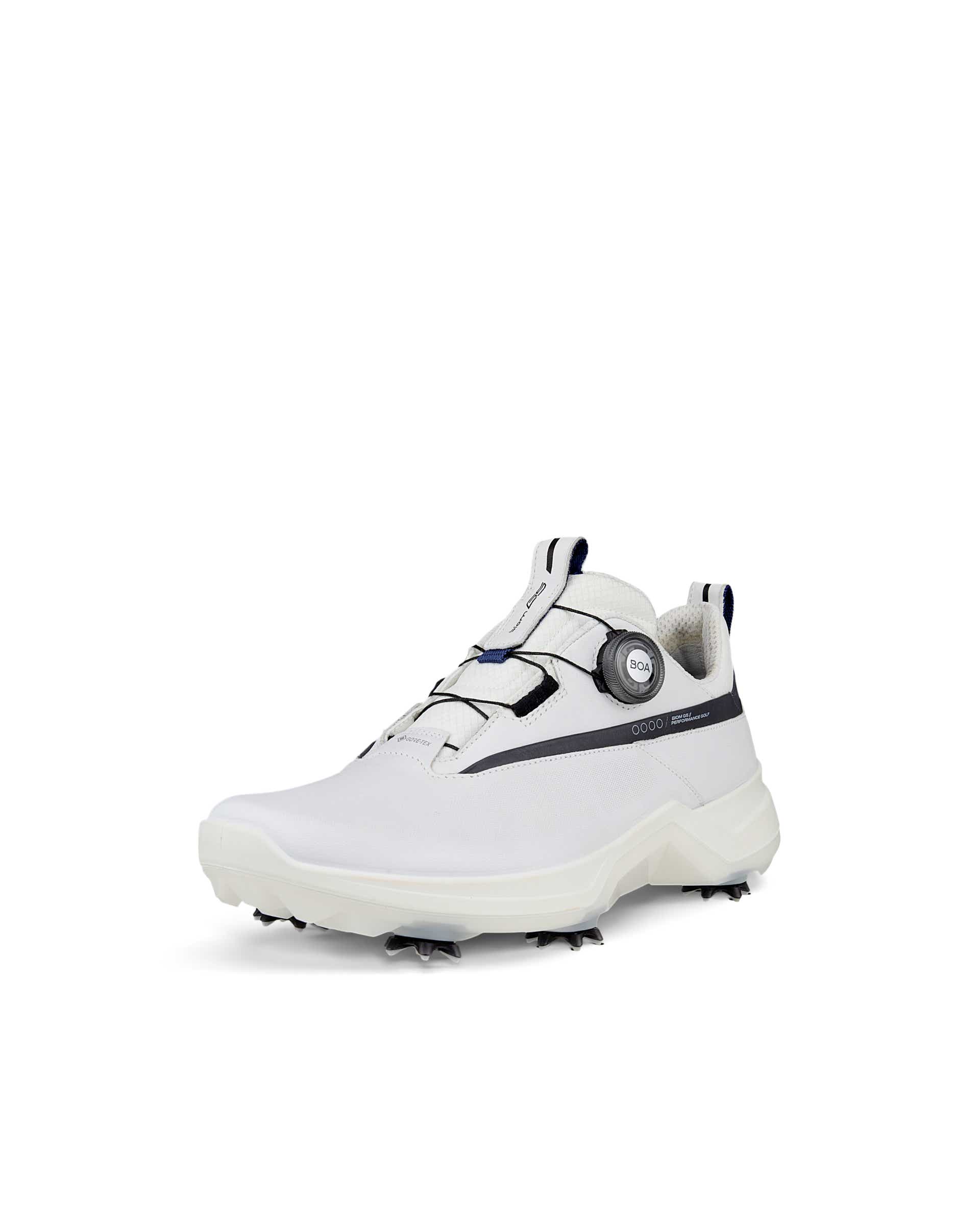 ECCO Golf BIOM G5 BOA メンズ レザーGore-Texゴルフスパイク - 白 - Main