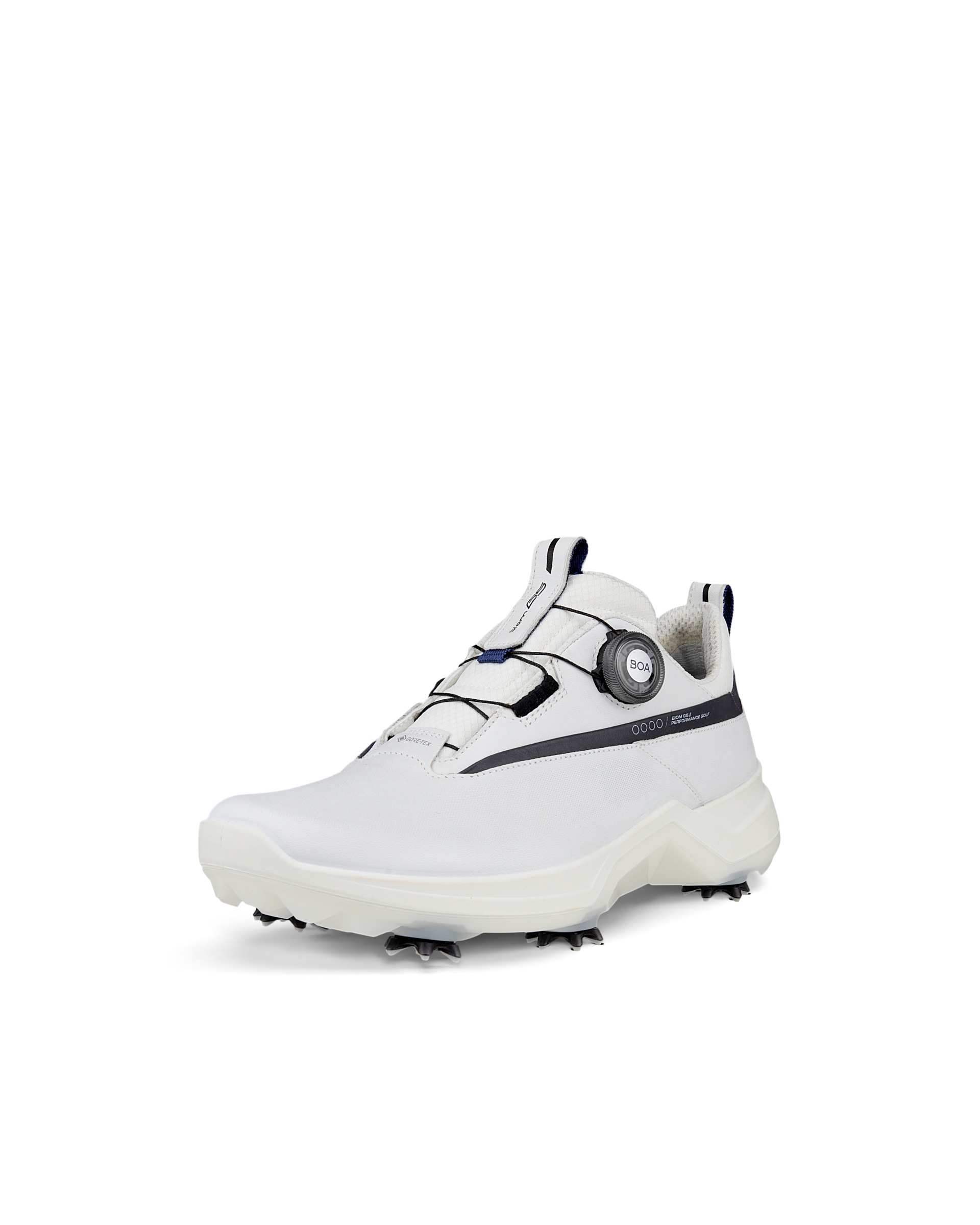 Men's ECCO® Golf Biom G5 Leather Gore-Tex Golf Spikes - White - Main