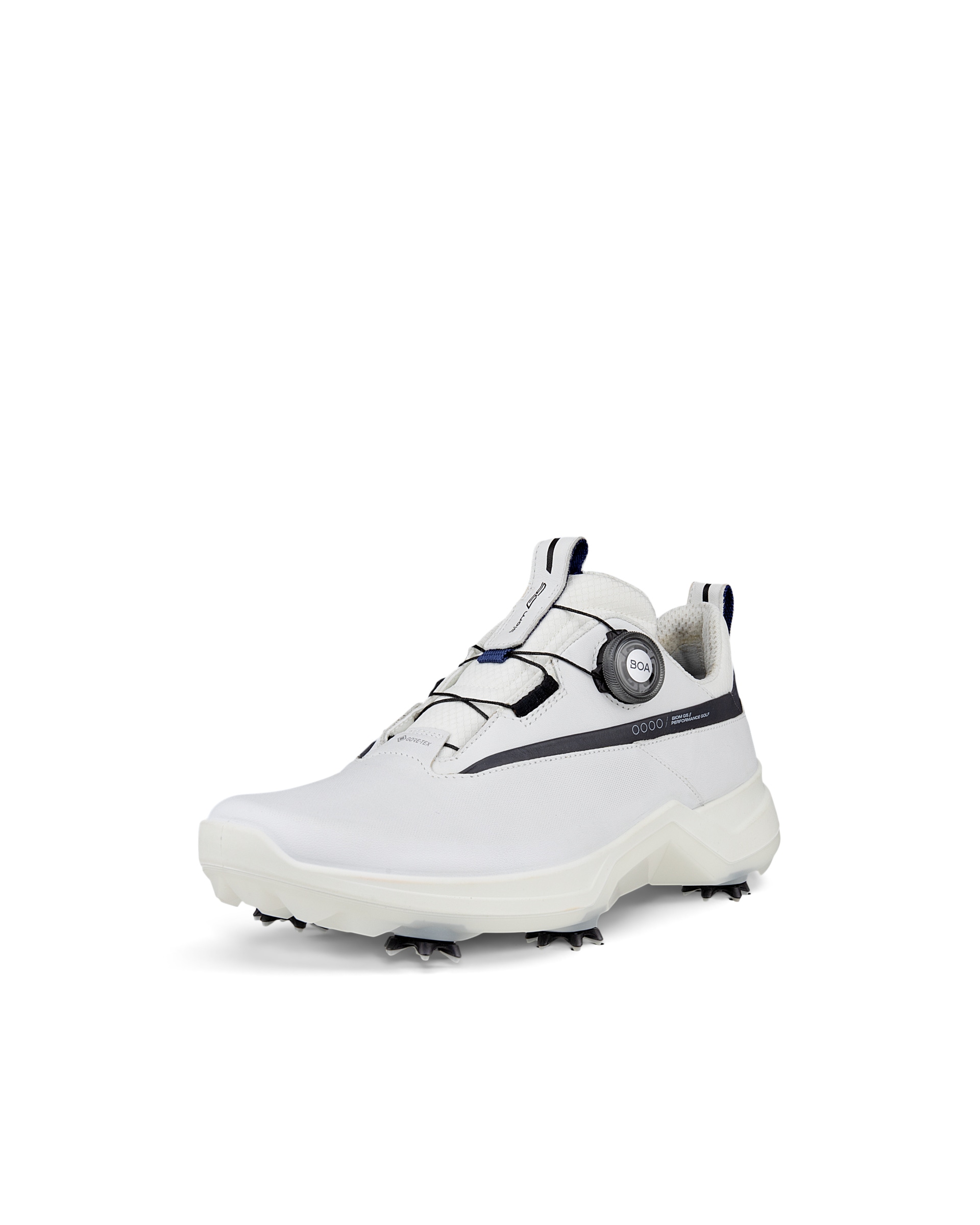 ECCO Golf BIOM G5 BOA メンズ レザーGore-Texゴルフスパイク - 白 - Main