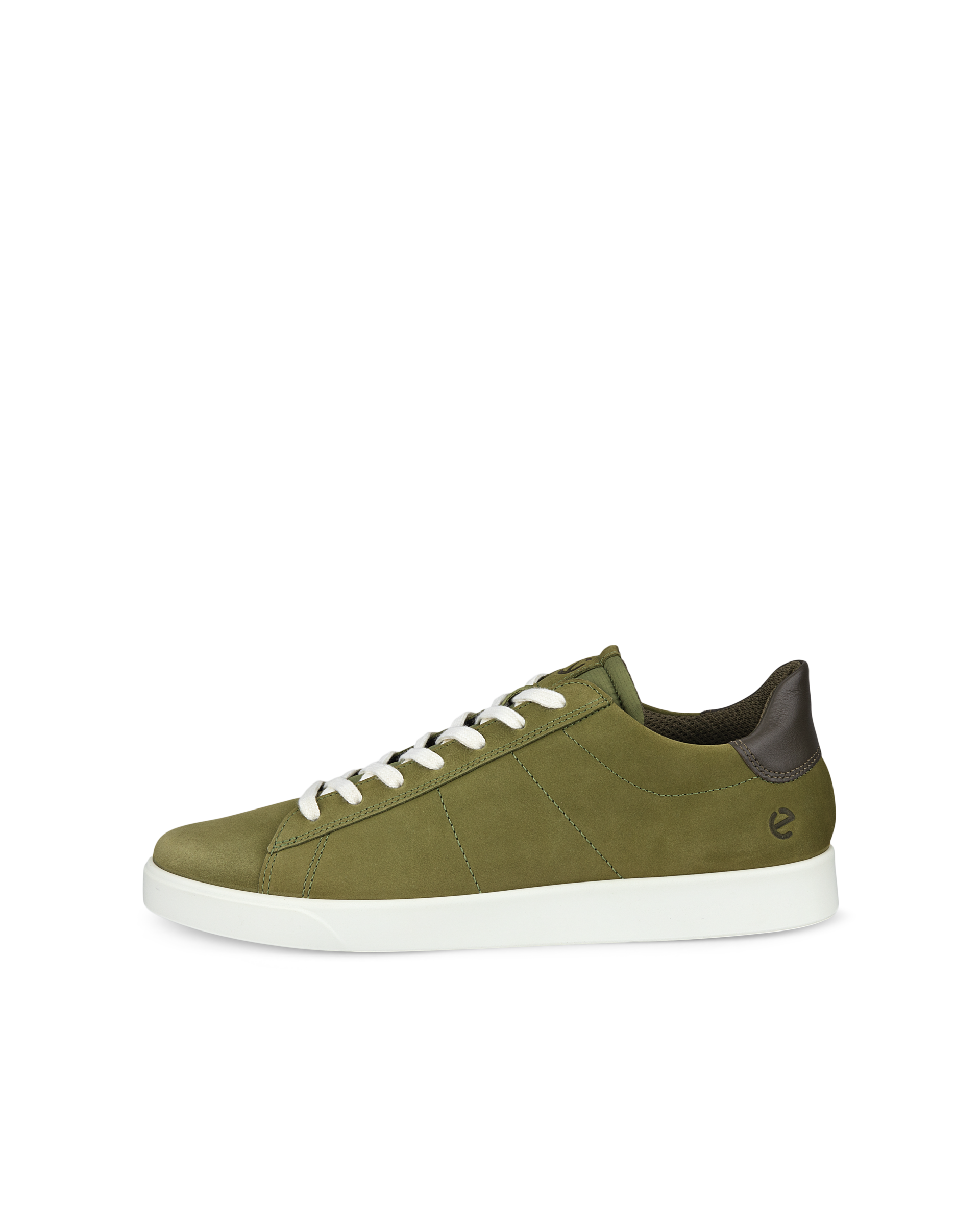 Men's ECCO® Street Lite Nubuck Sneaker - Green - Outside