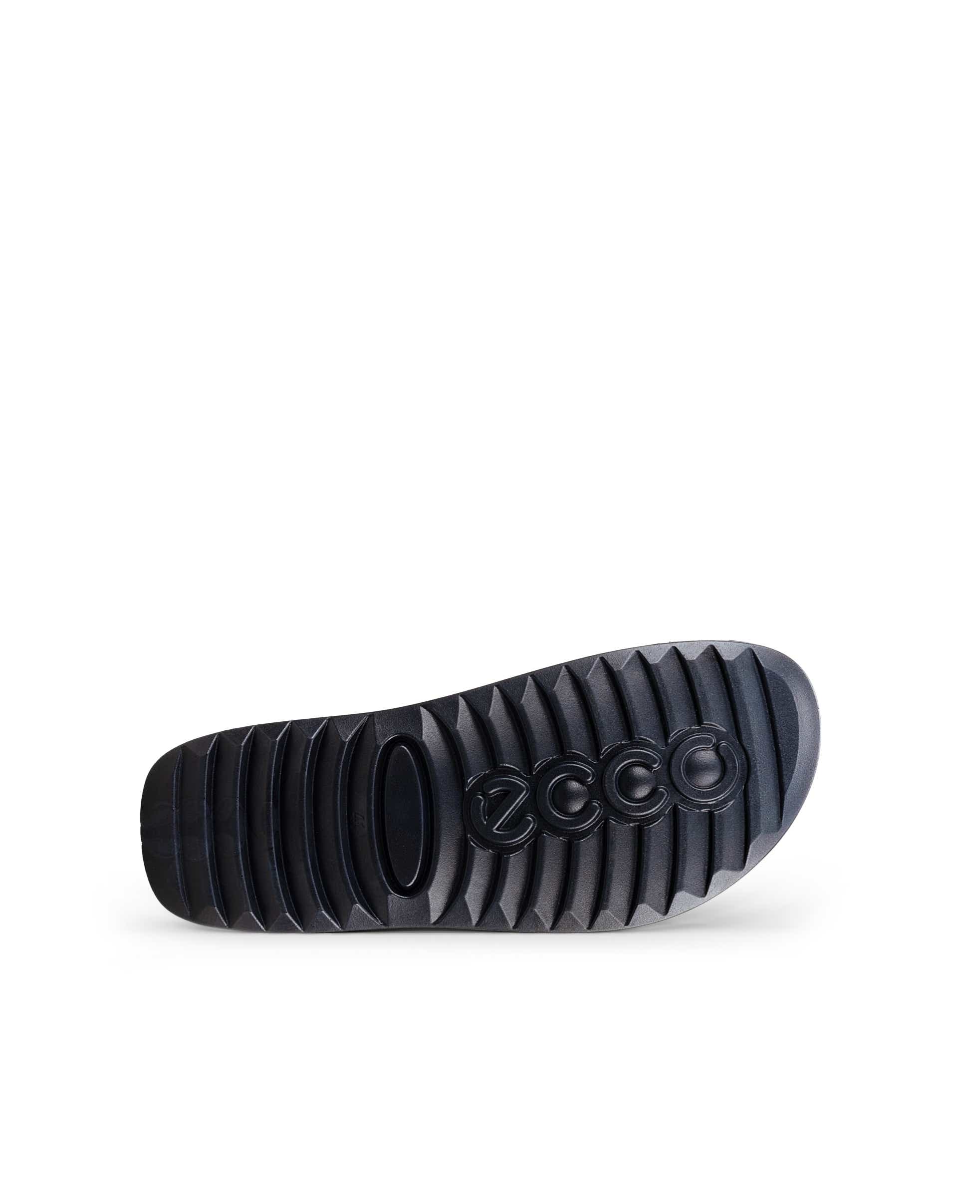 ECCO Cozmo Slide メンズ ヌバック2ストラップサンダル - 青 - Sole