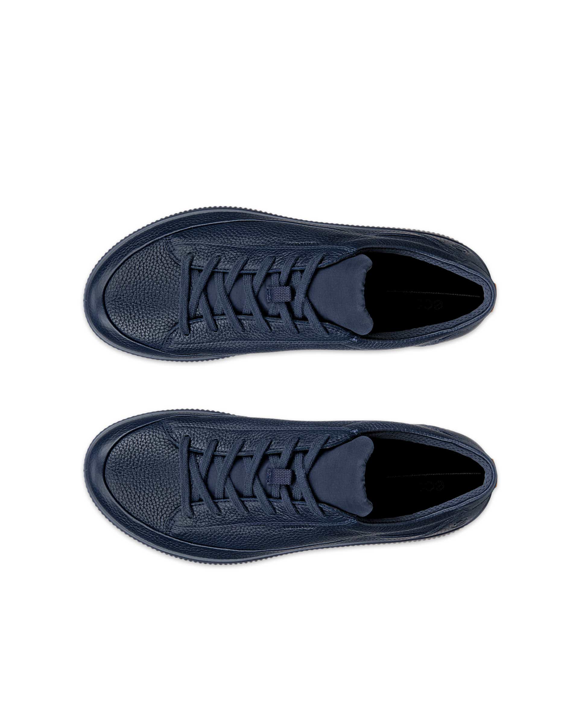 ECCO® SOFT ZERO baskets en nubuck pour homme - Bleu - Top left pair
