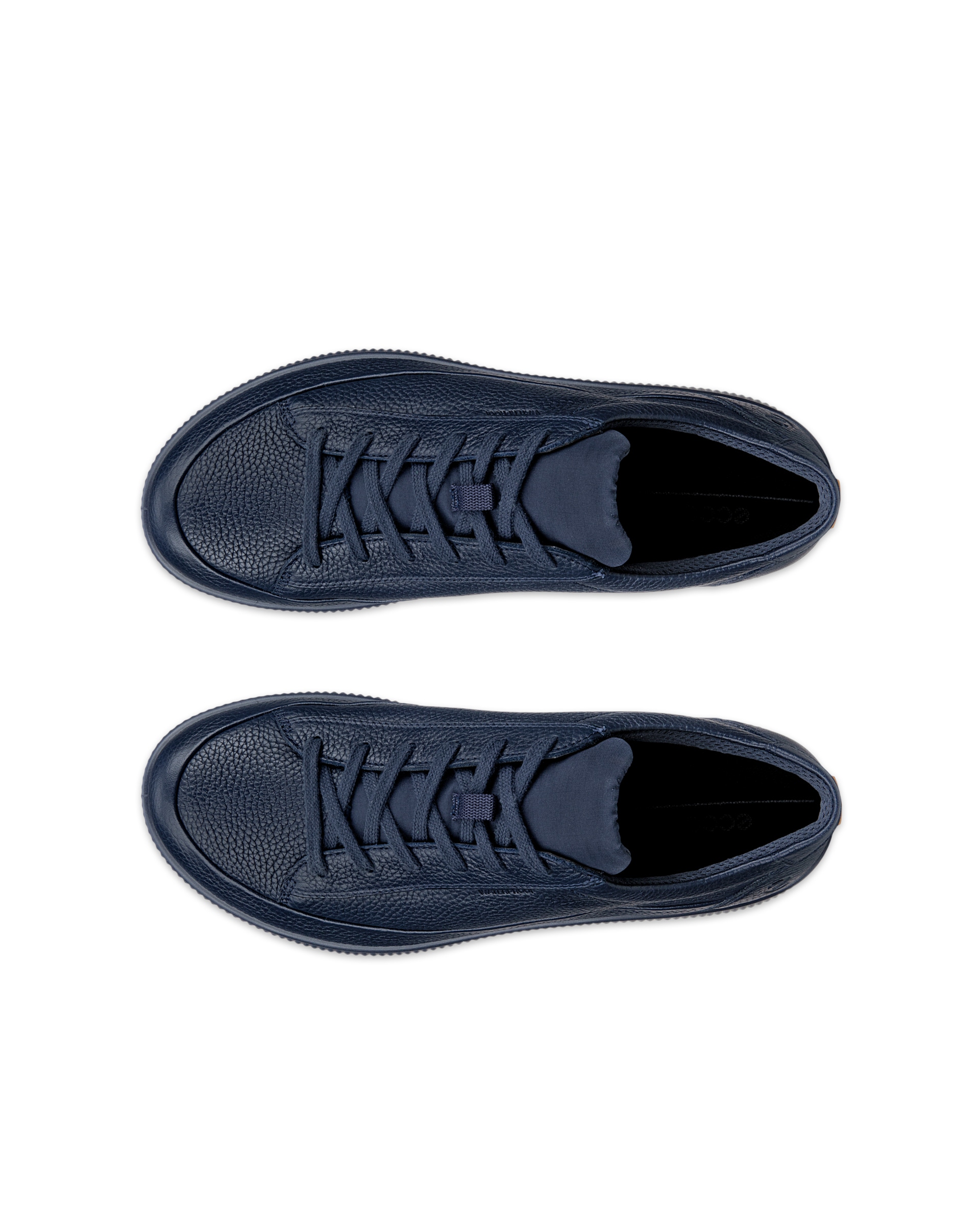 ECCO® SOFT ZERO baskets en nubuck pour homme - Bleu - Top left pair