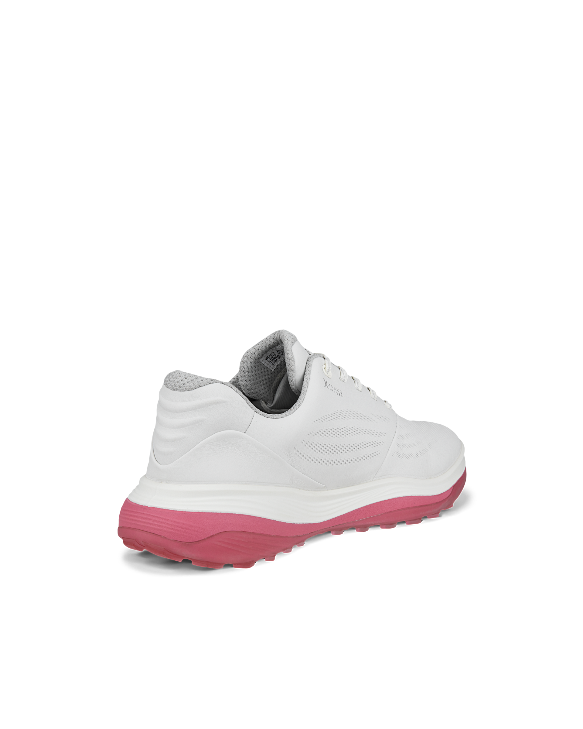 Women's ECCO® Golf LT1 Leather Waterproof Golf Shoe - White - Back