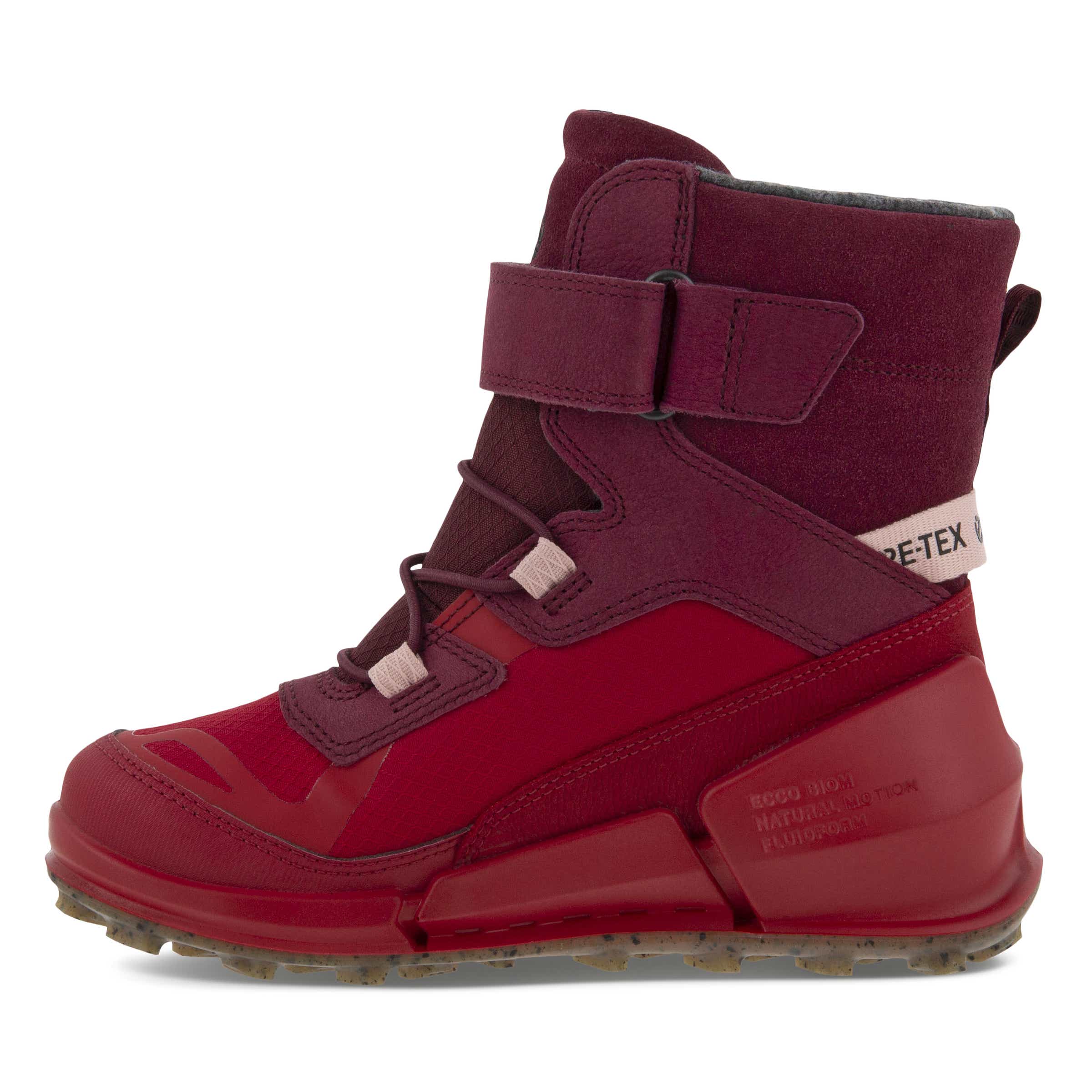 Botines de invierno de nobuk Gore-Tex ECCO® Biom K2 para niño/a - Rojo - Inside