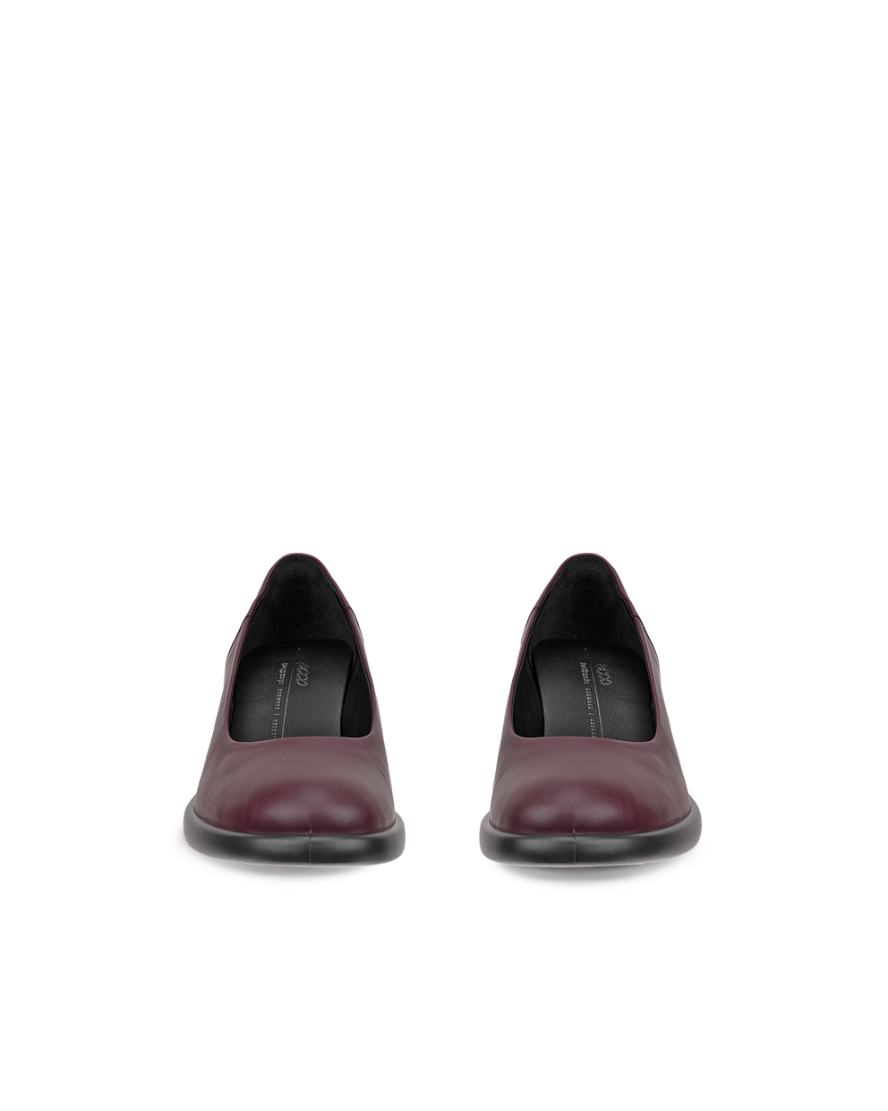 ECCO® Sculpted LX 35 escarpins en cuir à talon carré pour femme - Violet - Front pair