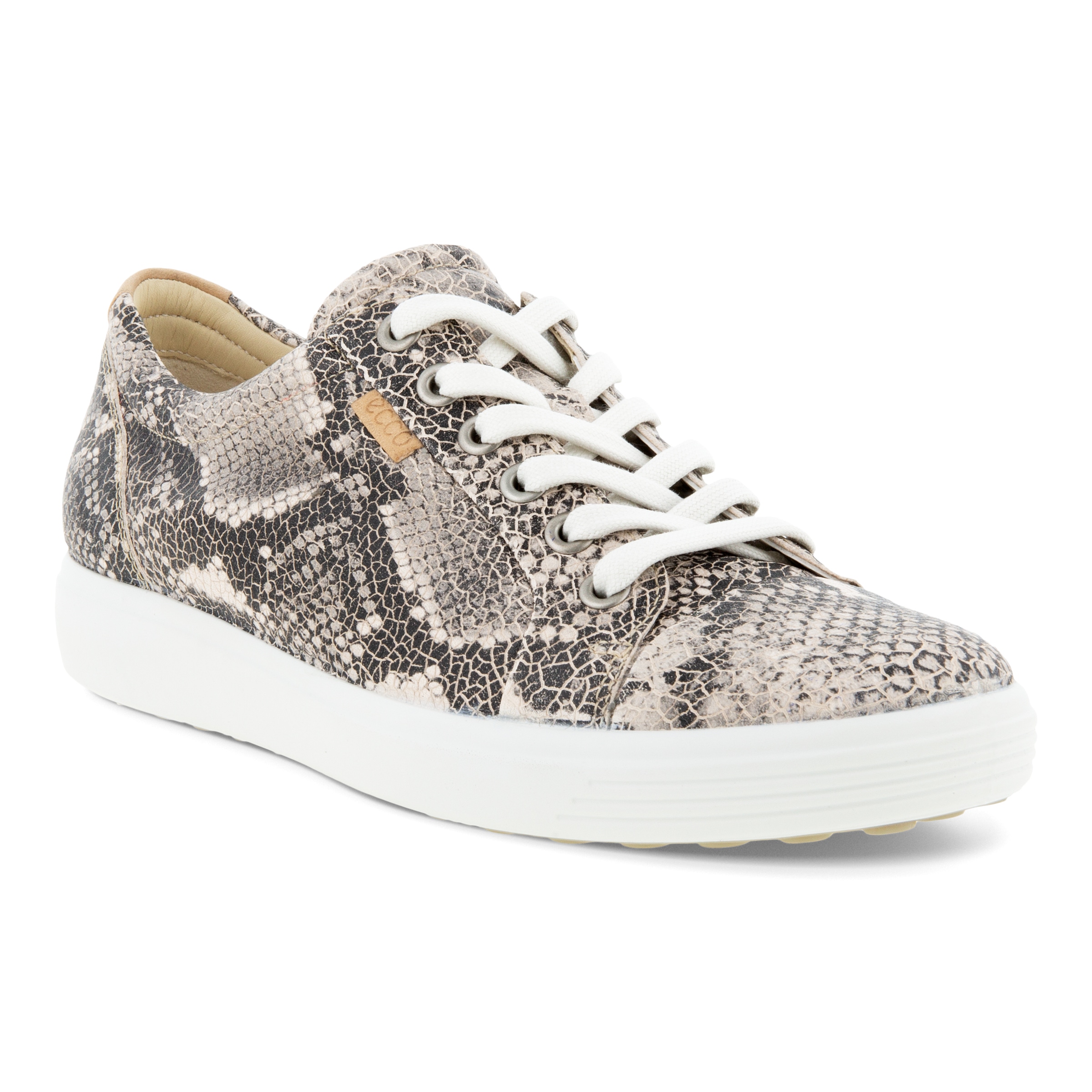 ECCO Womens Soft 7 Sneakers - Beige - Main