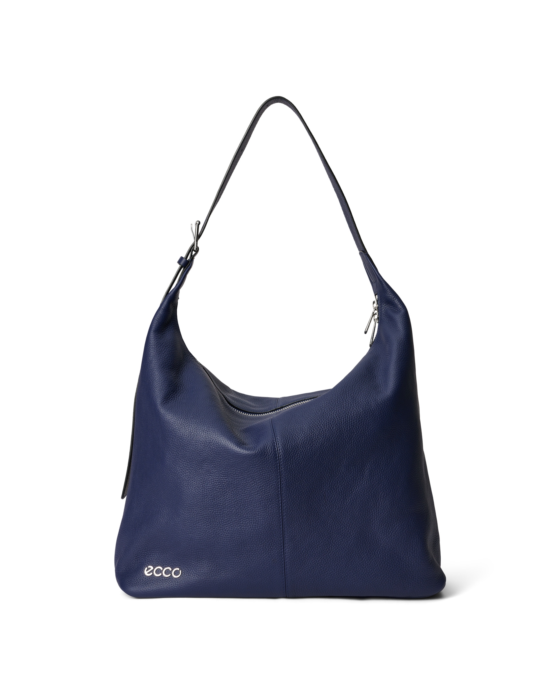 Bolso tote de piel ECCO® Hobo - Azul - Main