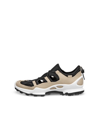 Women's ECCO® Biom C-Trail Leather Sneaker - Beige - Outside