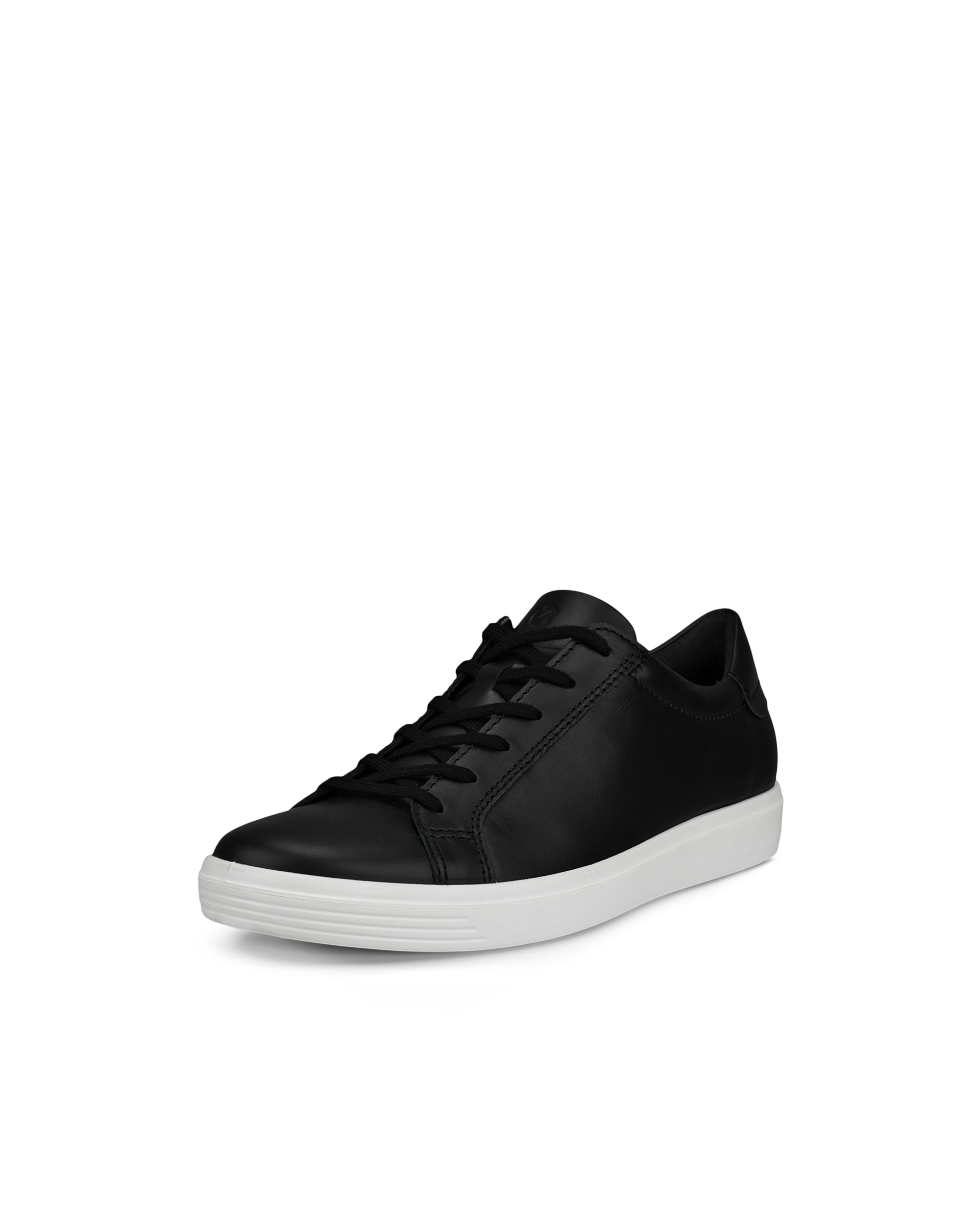 Women's ECCO® Soft Classic Leather Sneaker - Black - Main