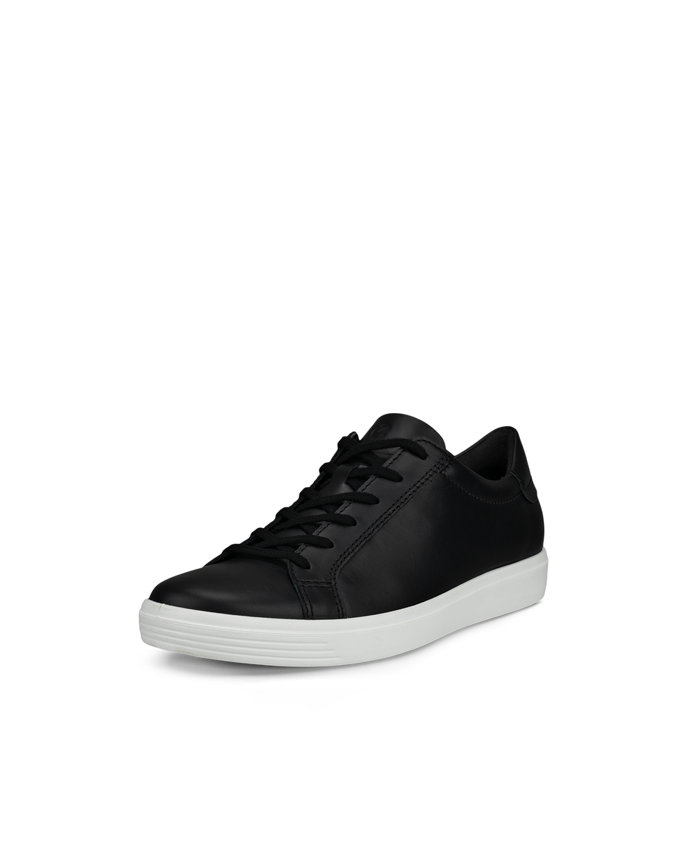 Women's ECCO® Soft Classic Leather Sneaker - Black - Main