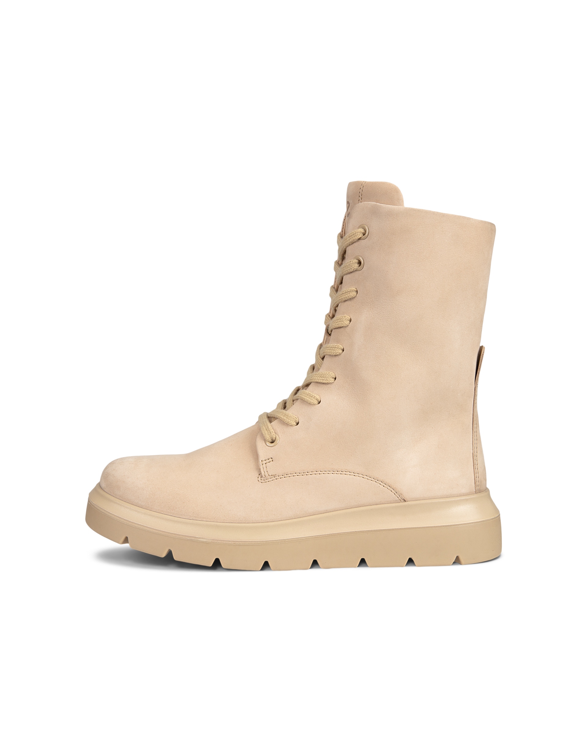 Botas de piel con cordones ECCO® Nouvelle para mujer - Beige - Outside