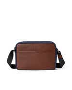 ECCO® East-West Leather Crossbody Bag - Brown - Main