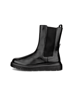 ECCO Nouvelle Womens Tall Chelsea Boots - Black - Outside