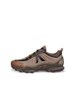 Men's ECCO® Biom C-Trail Retro Leather Sneaker - Brown - Outside