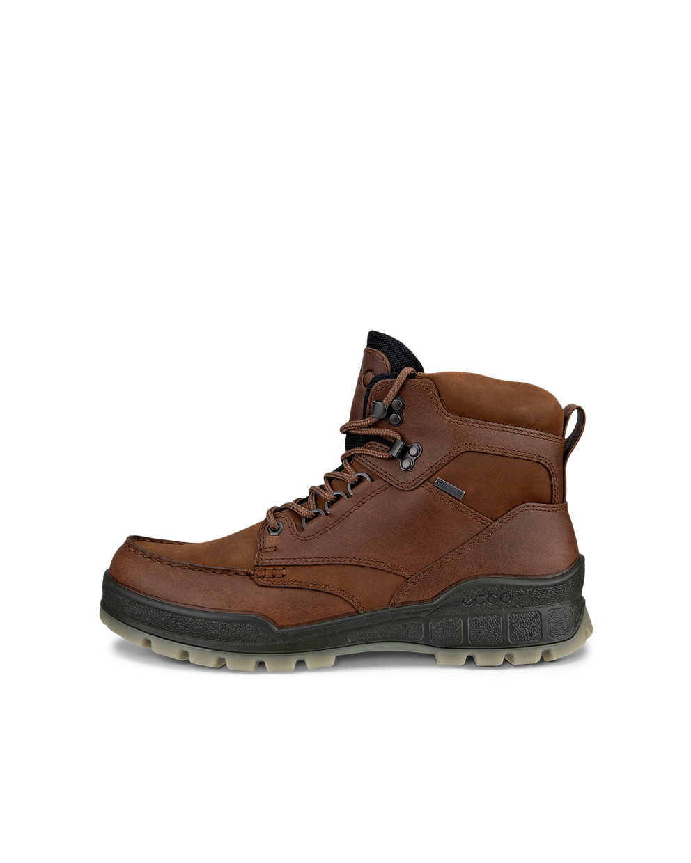 Men's ECCO® Track 25 Leather Gore-Tex Mid-Cut Outdoor Boot - Brown - Outside