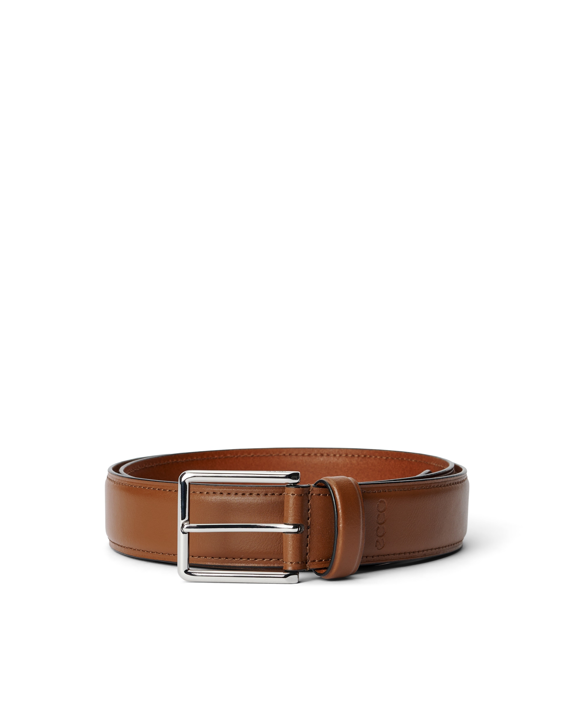 Men's ECCO® Formal Leather Belt - Brown - Main