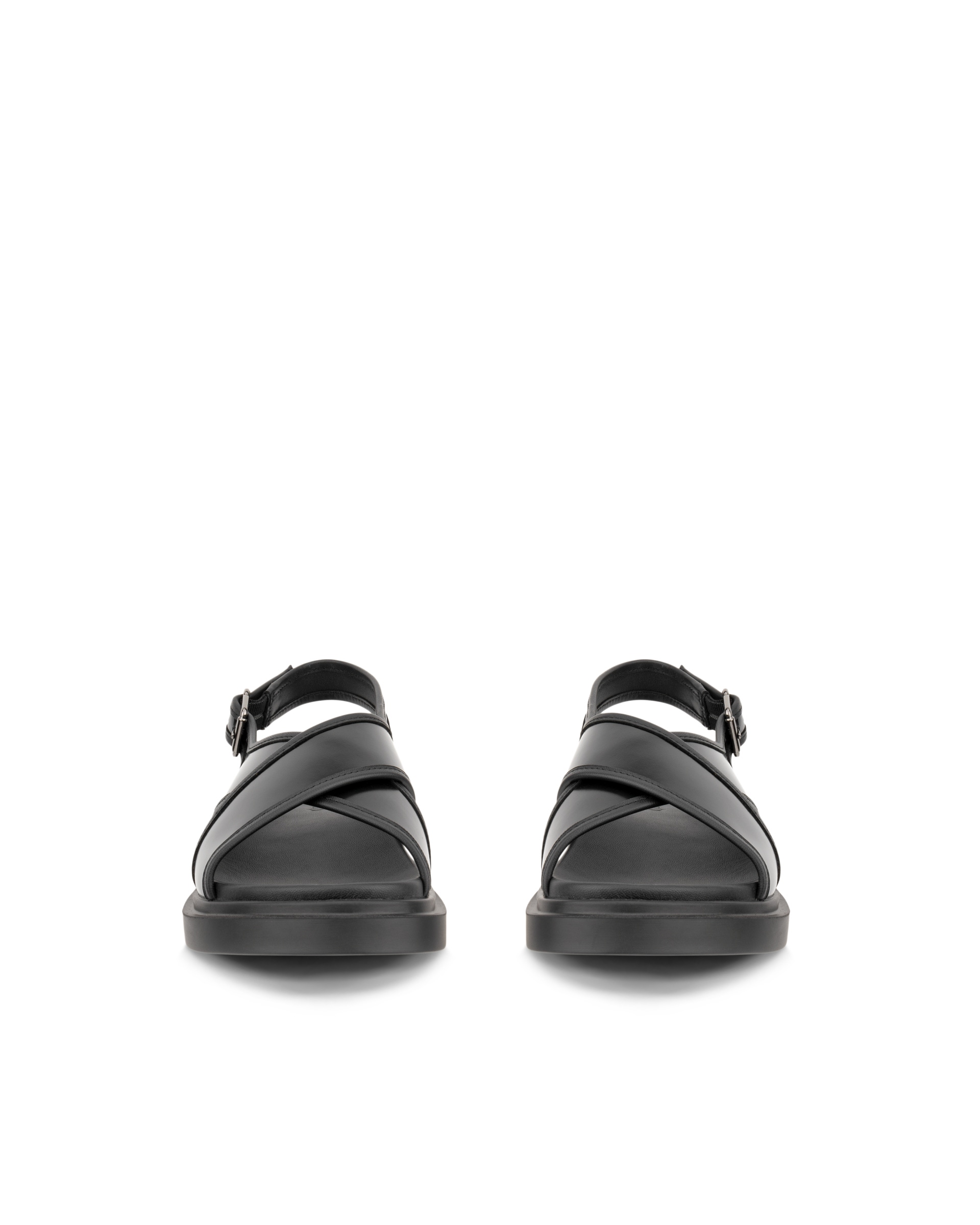 ECCO® METROPOLE SEOUL sandale en cuir pour femme - Noir - Front pair