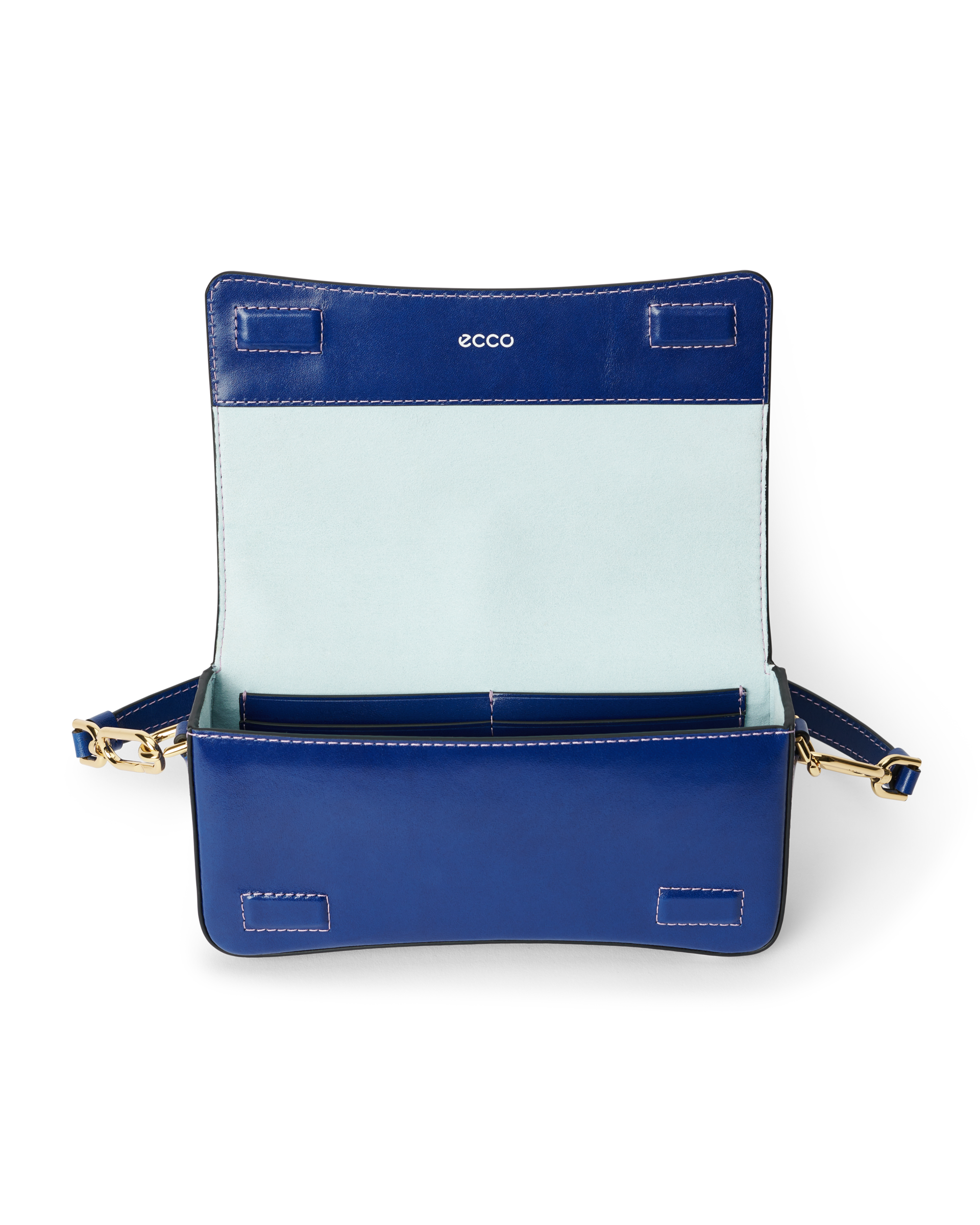 Bolso de hombro piel ECCO® Pinch - Azul - Inside